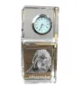 Affenpinscher - Kristalluhr mit Foto, Hundebild im Kristall, personalisierte Schreibtischuhr von Art-Dog.
