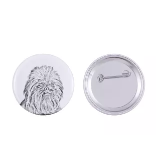 Affenpinscher - Anstecknadel mit Ihrem Hund, fügen Sie Ihr eigenes Foto hinzu, Marke Art-Dog