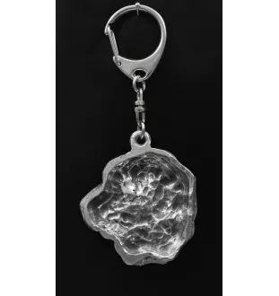 Spanish Mastiff, Mastín Español - Silver-plated key ring with dog, handbag decoration, backpack pendant by Art-Dog brand