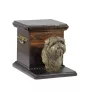 Affenpinscher - Eine Urne für die Asche eines Hundes mit einer Statuette, eine elegante Urne für einen Hund, eine außergewöhnliche Urne mit dem Porträt eines Hundes von der Marke Art-Dog.