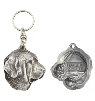 Spanish Mastiff, Mastín Español - Silver-plated dog pendant, handbag decoration, backpack pendant by Art-Dog brand