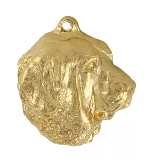 Spanischer Mastiff, Mastín aus León - Vergoldeter Schlüsselanhänger mit Hund in Geschenkbox, Handtaschen-Dekoration, Luxus-Accessoire der Marke Art-Dog