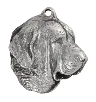 Mâtin espagnol, Mastin Leones - Pendentif argenté avec un chien dans une boîte décorative, décoration de sac à main, pendentif de sac à dos par la marque Art-Dog