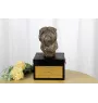 Affenpinscher - une urne avec une gravure et une sculpture de chien, un dernier adieu, un produit fait à la main de la marque Art-Dog