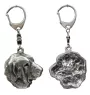 Spanish Mastiff, Mastín Español - Silver-plated key ring with a dog in a gift box, handbag decoration, backpack pendant by Art-Dog brand