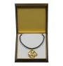 Mâtin espagnol, Mastin Leones - Collier de chien dans une boîte cadeau, pendentif plaqué or pour les fans de chiens, bijoux remarquables par Art-Dog