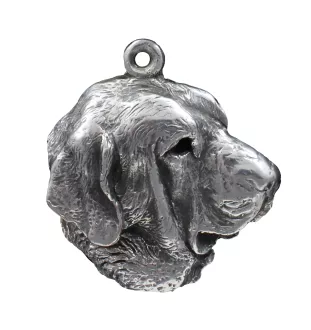 Mâtin espagnol, Mastin Leones - Collier de chien dans une boîte cadeau, médaillon argenté pour fan de chien, pendentif remarquable de la marque Art-Dog