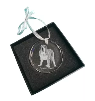 Mastif hiszpański medal kryształowy z psem Art-Dog