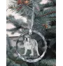 Mâtin espagnol, Mastin Leones - boule de Noël en cristal avec une photo, photo de chien dans le cristal, décoration personnalisée pour sapin de Noël de la marque Art-Dog