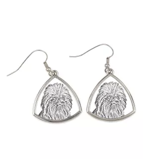 Affenpinscher - boucles d'oreilles avec chien, boucles d'oreilles pendantes avec photo, bijoux personnalisés avec impression de la marque Art-Dog