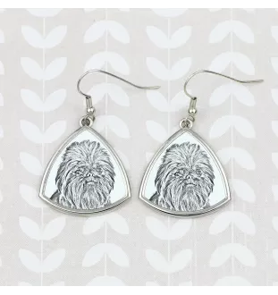 Affenpinscher, Affen, Affie - dog earrings, hanging earrings with a picture, personalized jewelry with Art-Dog brand print