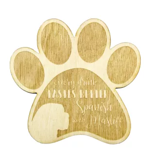 Mâtin espagnol, Mastin Leones - Sous-verre mug, sous-verre gravé avec chien, cadeau pour amoureux des chiens par la marque Art-Dog