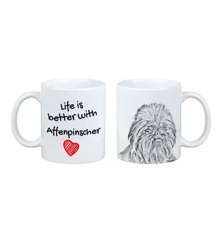 Affenpinscher - tasse avec chien, tasse avec photo, cadeau personnalisé de la marque Art-Dog