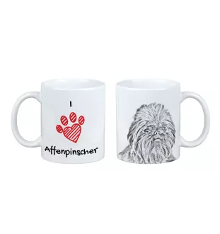 Affenpinscher - tasse avec chien, une tasse adorable avec une illustration, un cadeau avec votre photo de la marque Art-Dog