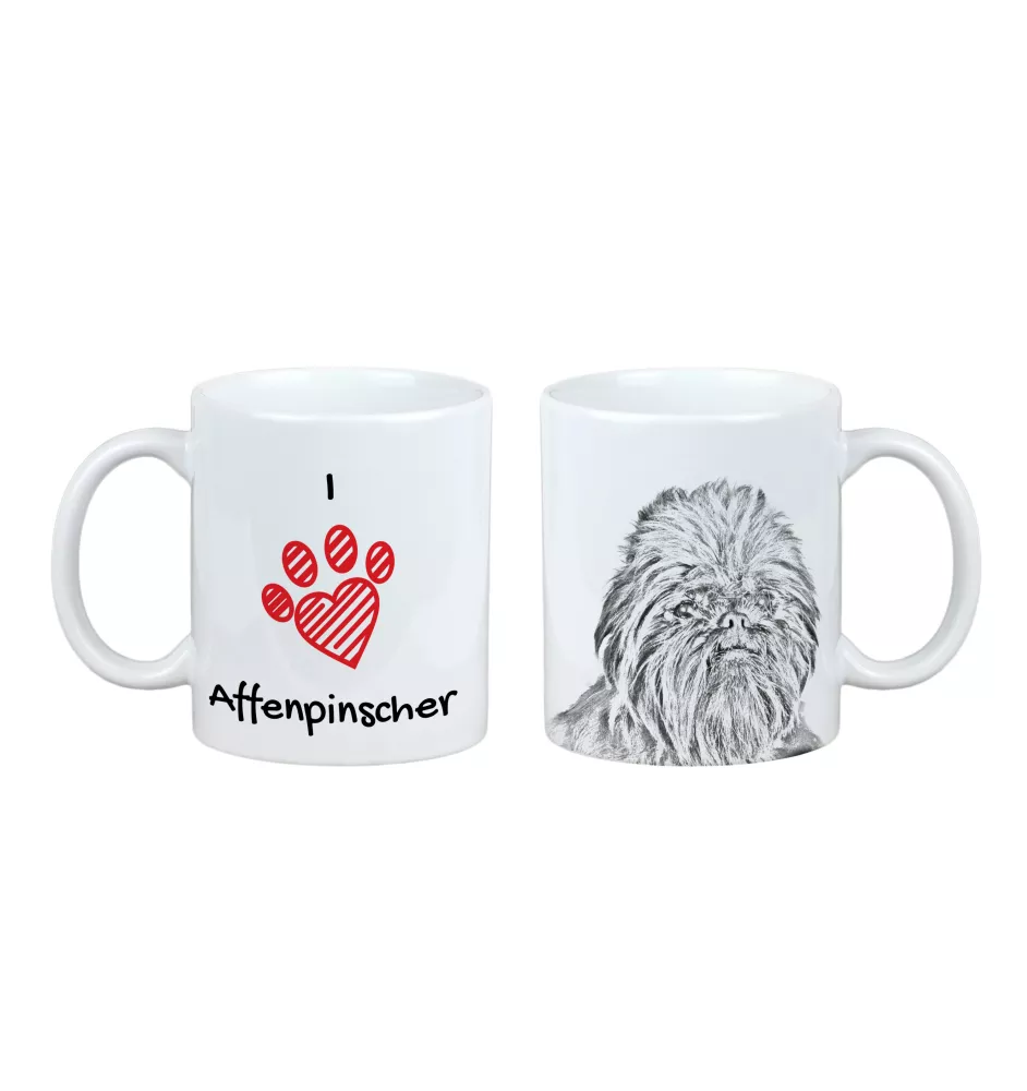 Affenpinscher - Tasse mit Hund, entzückende Tasse mit Grafik, Geschenk mit Ihrem Foto von der Marke Art-Dog