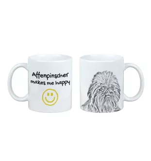 Affenpinscher - Tasse mit Hund, fröhliche Tasse für Hundeliebhaber, personalisiertes Geschenk der Marke Art-Dog