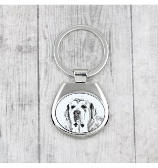 Mâtin espagnol, Mastin Leones - porte-clés avec chien, porte-clés imprimé, breloque personnalisée de la marque Art-Dog
