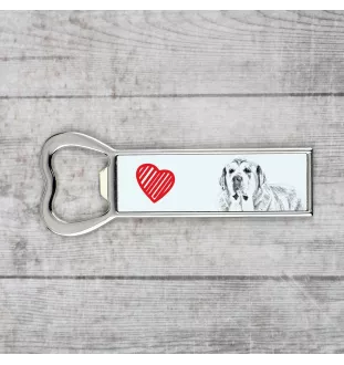 Spanish Mastiff, Mastín Español - bottle opener with a dog, personalized fridge opener, unique gift for a man by Art-Dog brand