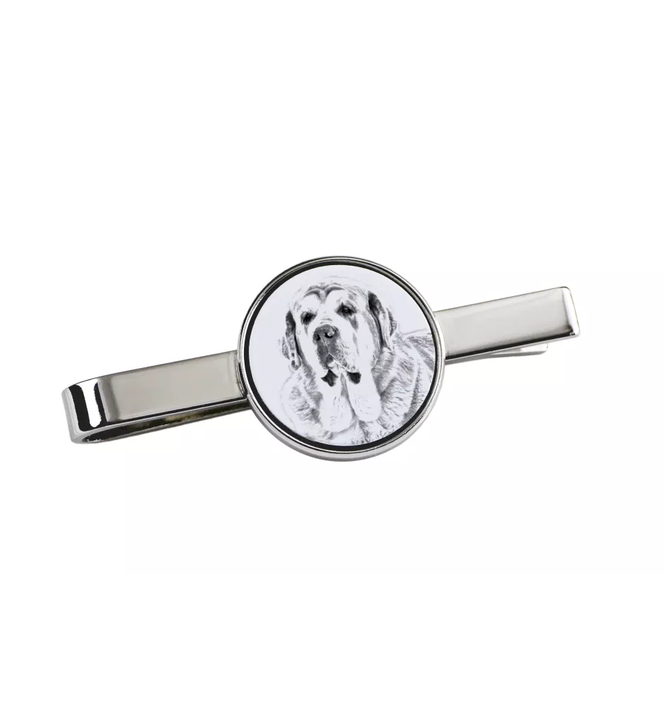 Spanischer Mastiff, Mastín aus León - Krawattenklammer mit Hund, personalisierter Krawattenclip, einzigartiges Geschenk für Männer von der Marke Art-Dog