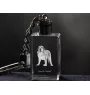 Mâtin espagnol, Mastin Leones - Porte-clés en cristal avec photo de chien, porte-clés lumineux, cadeau unique de la marque Art-Dog