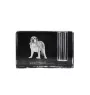Spanischer Mastiff, Mastín aus León - Stifthalter, Kristallorganizer mit Hundefoto, einzigartige Schreibtischdekoration der Marke Art-Dog