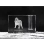 Spanish Mastiff, Mastín Español - Pen stand, crystal organiser with dog photo, unique desk decoration by Art-Dog brand