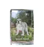 Spanischer Mastiff, Mastín aus León - Kristall mit einem Hundebild, Bild im Glas, moderne Ausstellung des Art-Dog-Bildes.