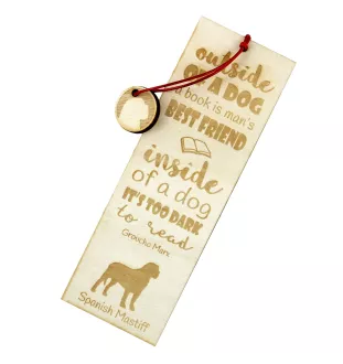 Spanischer Mastiff, Mastín aus León - Lesezeichen mit Hund, personalisiertes Lesezeichen, Geschenk für Bücherwurm von der Marke Art-Dog