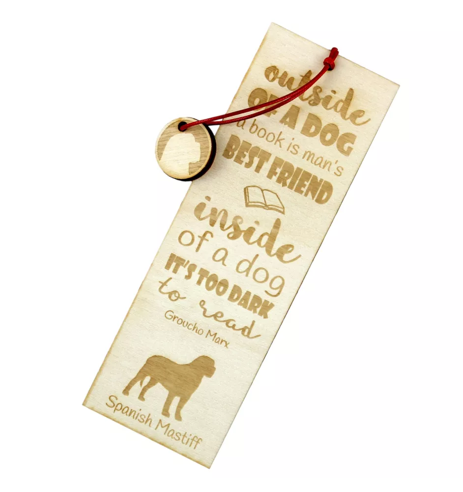 Spanischer Mastiff, Mastín aus León - Lesezeichen mit Hund, personalisiertes Lesezeichen, Geschenk für Bücherwurm von der Marke Art-Dog