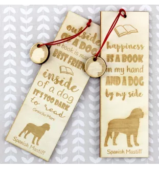 Spanischer Mastiff, Mastín aus León - Lesezeichen mit Hund, personalisiertes Lesezeichen, Geschenk für Bücherwurm von der Marke Art-Dog