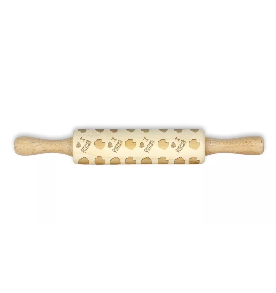 Mâtin espagnol, Mastin Leones - petit rouleau à motifs de chien, rouleau à pâtisserie pour enfant, décoration en argile céramique de la marque Art-Dog