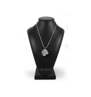 Mâtin espagnol, Mastin Leones - un collier avec un chien, un pendentif de chien sur une chaîne en argent, un bijou unique de la marque Art-Dog