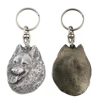 Spitz - Silver-plated dog pendant, handbag decoration, backpack pendant by Art-Dog brand