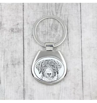Chien d'eau espagnol, Chien turc - porte-clés avec chien, porte-clés imprimé, breloque personnalisée de la marque Art-Dog