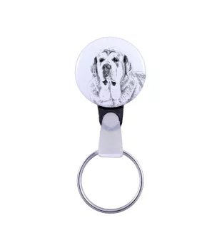 Spanish Mastiff, Mastín Español - keychain with a dog portrait, pendant with the brand's own Art-Dog graphics