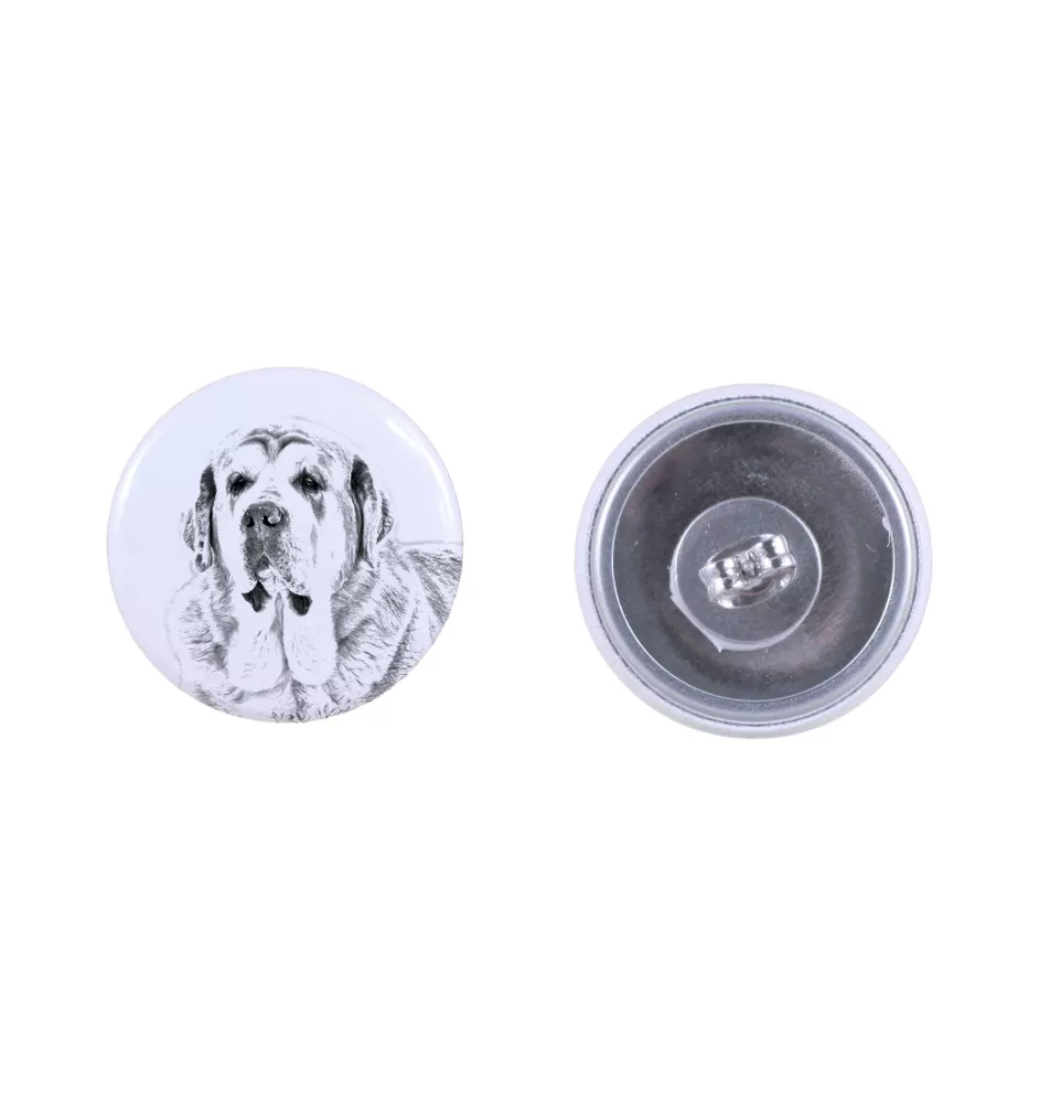 Mâtin espagnol, Mastin Leones - boucles d'oreilles uniques avec un chien, votre animal de compagnie sur un porte-clés, marque propre Art-Dog