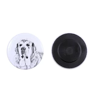 Mâtin espagnol, Mastin Leones - aimant avec un œil de chien, exceptionnellement léger, aimant puissant, produit fabriqué à la main par la marque Art-Dog