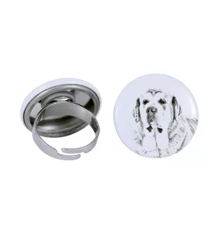 Mâtin espagnol, Mastin Leones - bijoux pour femmes avec l'image d'un chien, produit fait à la main, possibilité d'ajouter sa propre photo, marque Art-Dog