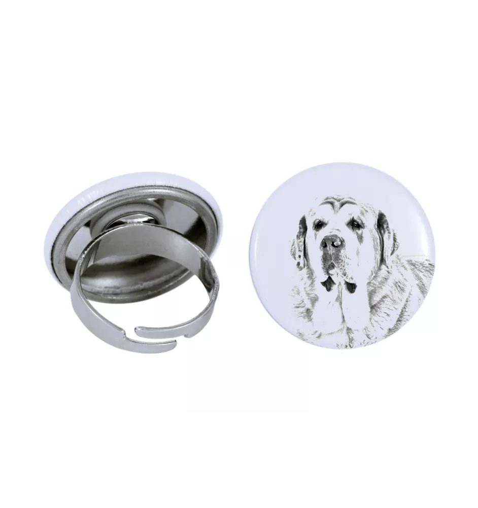 Spanischer Mastiff, Mastín aus León - Damen Schmuck mit dem Bild eines Hundes, handgefertigtes Produkt, Möglichkeit, Ihr eigenes Foto hinzuzufügen, Marke Art-Dog