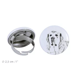 Mâtin espagnol, Mastin Leones - bijoux pour femmes avec l'image d'un chien, produit fait à la main, possibilité d'ajouter sa propre photo, marque Art-Dog