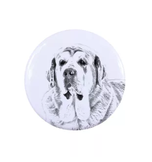 Mâtin espagnol, Mastin Leones - badge avec votre chien, ajoutez votre propre photo, marque Art-Dog