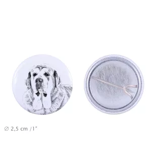 Spanischer Mastiff, Mastín aus León - Anstecknadel mit Ihrem Hund, fügen Sie Ihr eigenes Foto hinzu, Marke Art-Dog