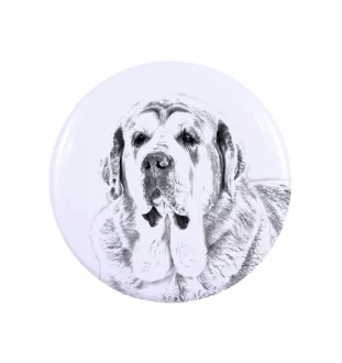 Mâtin espagnol, Mastin Leones - badge avec votre chien, ajoutez votre propre photo, marque Art-Dog