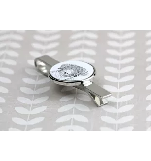 Spanish Water Dog - tie clip with a dog, personalized tie clip, a unique gift for a man from the Art-Dog brand