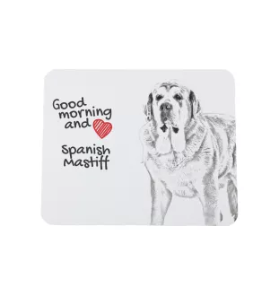 Spanish Mastiff, Mastín Español - mouse pad with print, personalized dog-themed mouse pad, unique gadget for an office worker by Art-Dog brand