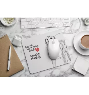 Mâtin espagnol, Mastin Leones - tapis de souris personnalisé avec impression, tapis de souris personnalisé avec chien, accessoire unique pour employé de bureau de la marque Art-Dog