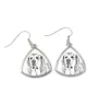 Spanish Mastiff, Mastín Español - dog earrings, hanging earrings with a picture, personalized jewelry with Art-Dog brand print
