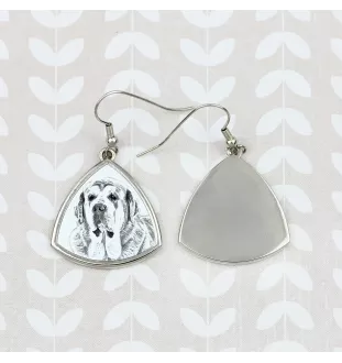 Spanish Mastiff, Mastín Español - dog earrings, hanging earrings with a picture, personalized jewelry with Art-Dog brand print