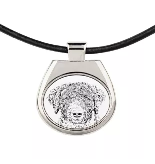 Spanish Water Dog - dog necklace, personalized pendant with a photo, unique necklace for women and men by Art-Dog brand