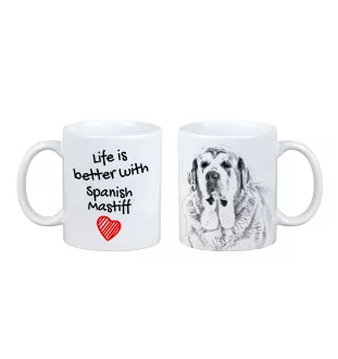 Spanischer Mastiff, Mastín aus León - Tasse mit Hund, Tasse mit Bild, personalisiertes Geschenk der Marke Art-Dog